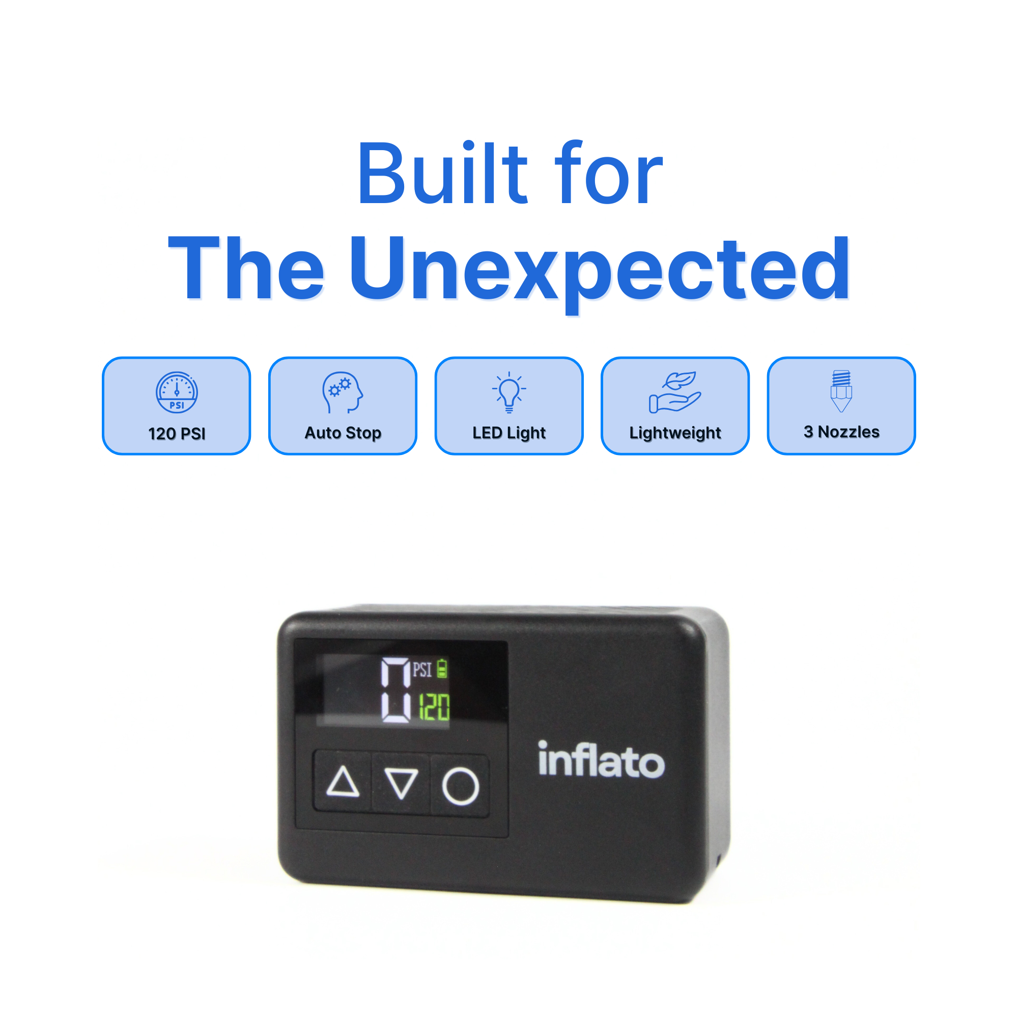 Inflato Mini™ | Compact Bicycle Air Pump