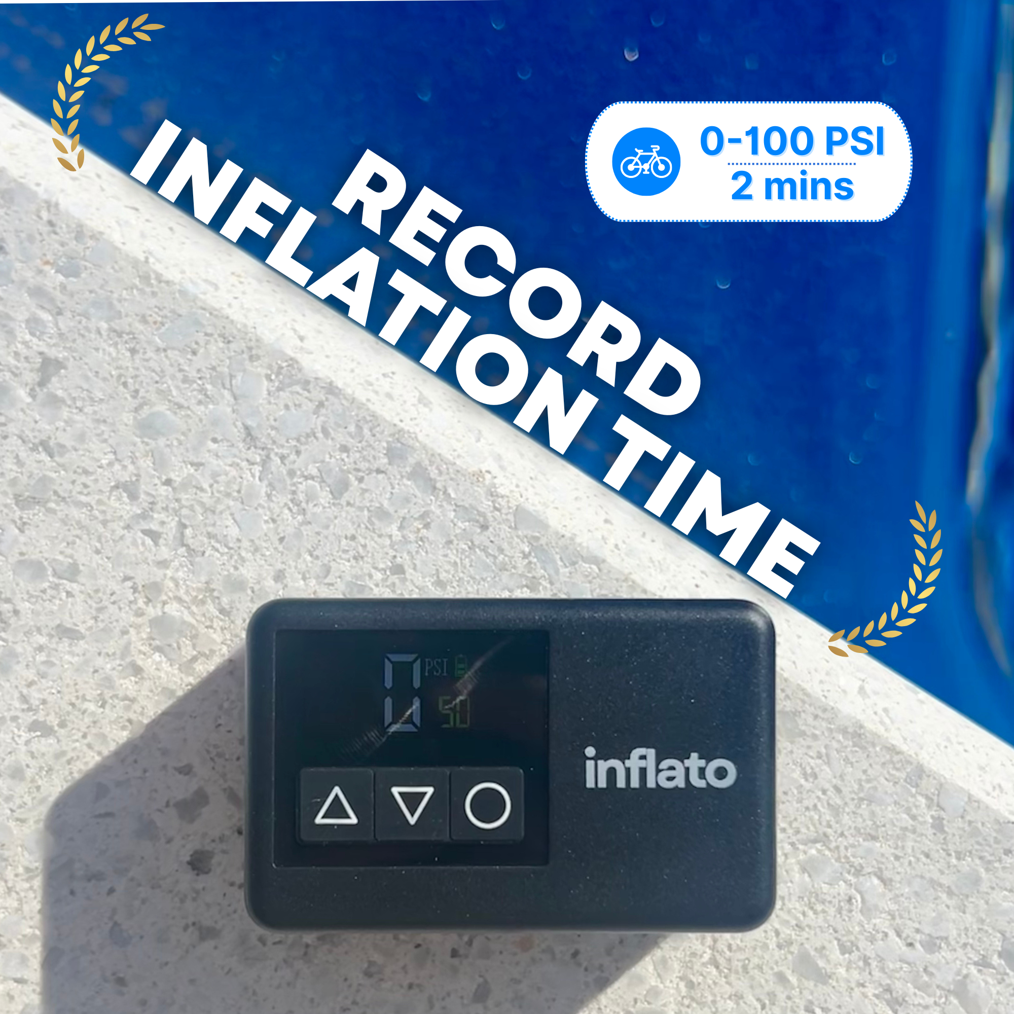 Inflato Mini™ | Compact Bicycle Air Pump